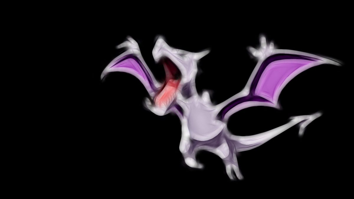 ScreenHeaven: Aerodactyl Pokemon black background simple …