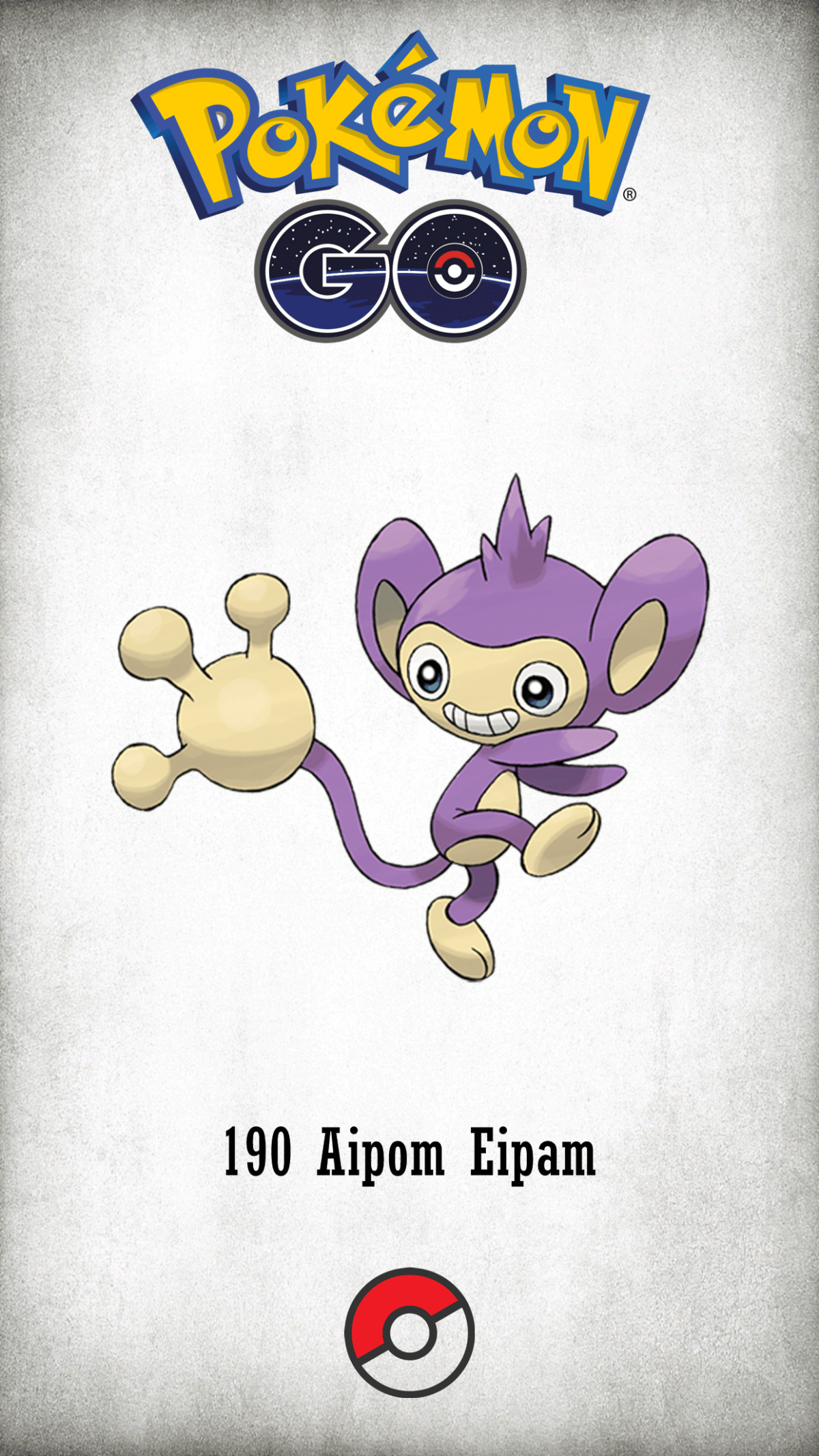 190 Character Aipom Eipam | Wallpaper