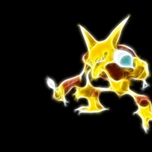 download Pokemon Neon Alakazam HD Wallpaper – GamePhD