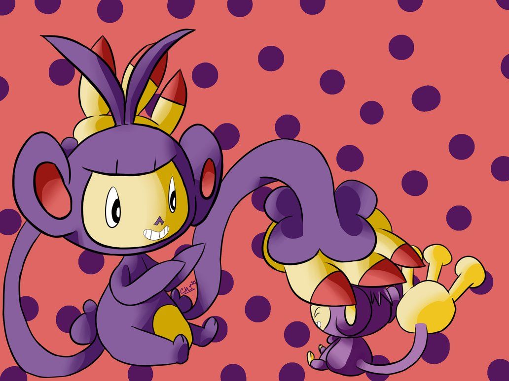 Aipom and Ambipom by Chaomaster1 on DeviantArt