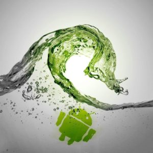 download Android Logo on Water | Brand and Logo Wallpapers
