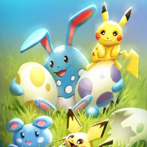 download pokemon, pikachu, easter, pichu, azumarill, azurill, eggs, babies …