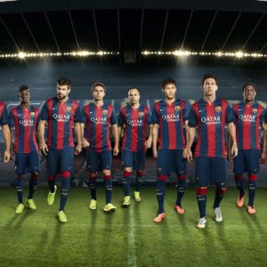 download FC Barcelona 2014-2015 New Nike Home Kit Wallpaper Wide or HD …