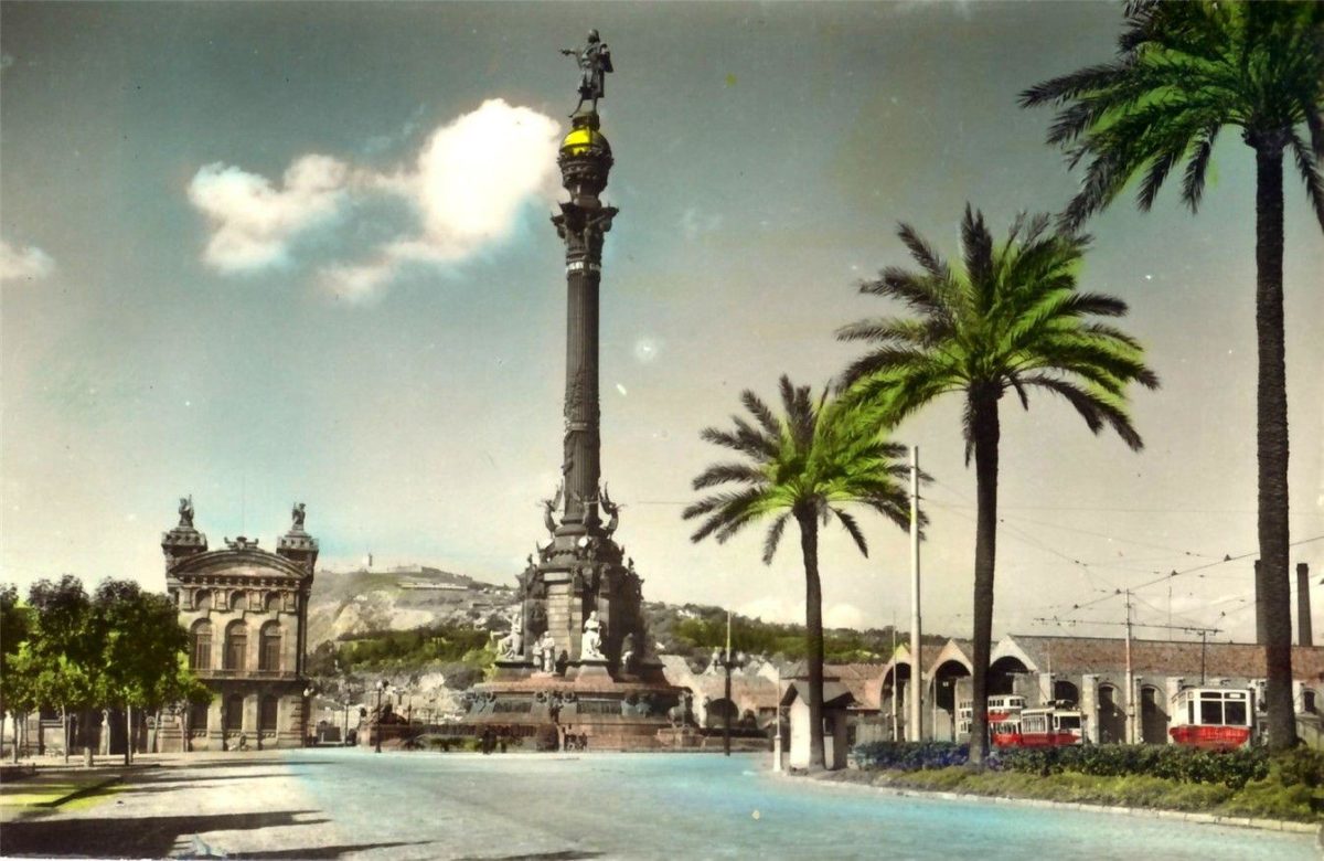 barcelona-monument postcard, barcelona-monument wallpaper …