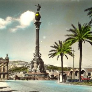 download barcelona-monument postcard, barcelona-monument wallpaper …