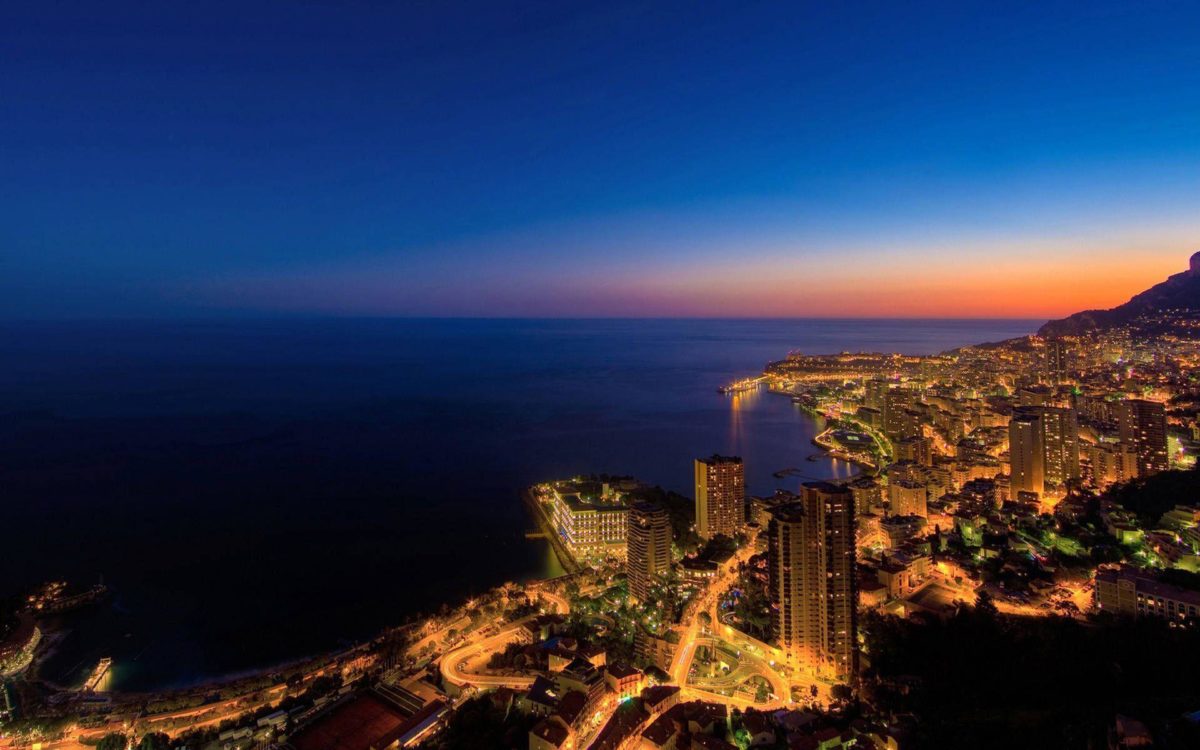 Beautiful Monaco City At Night Wallpaper Deskt #10727 Wallpaper …