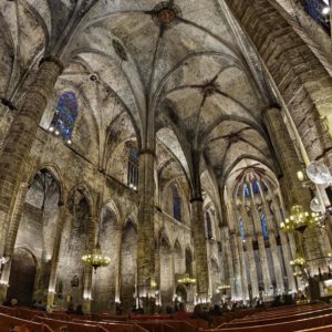 download Church of Santa Maria building internal in Barcelona city | city …