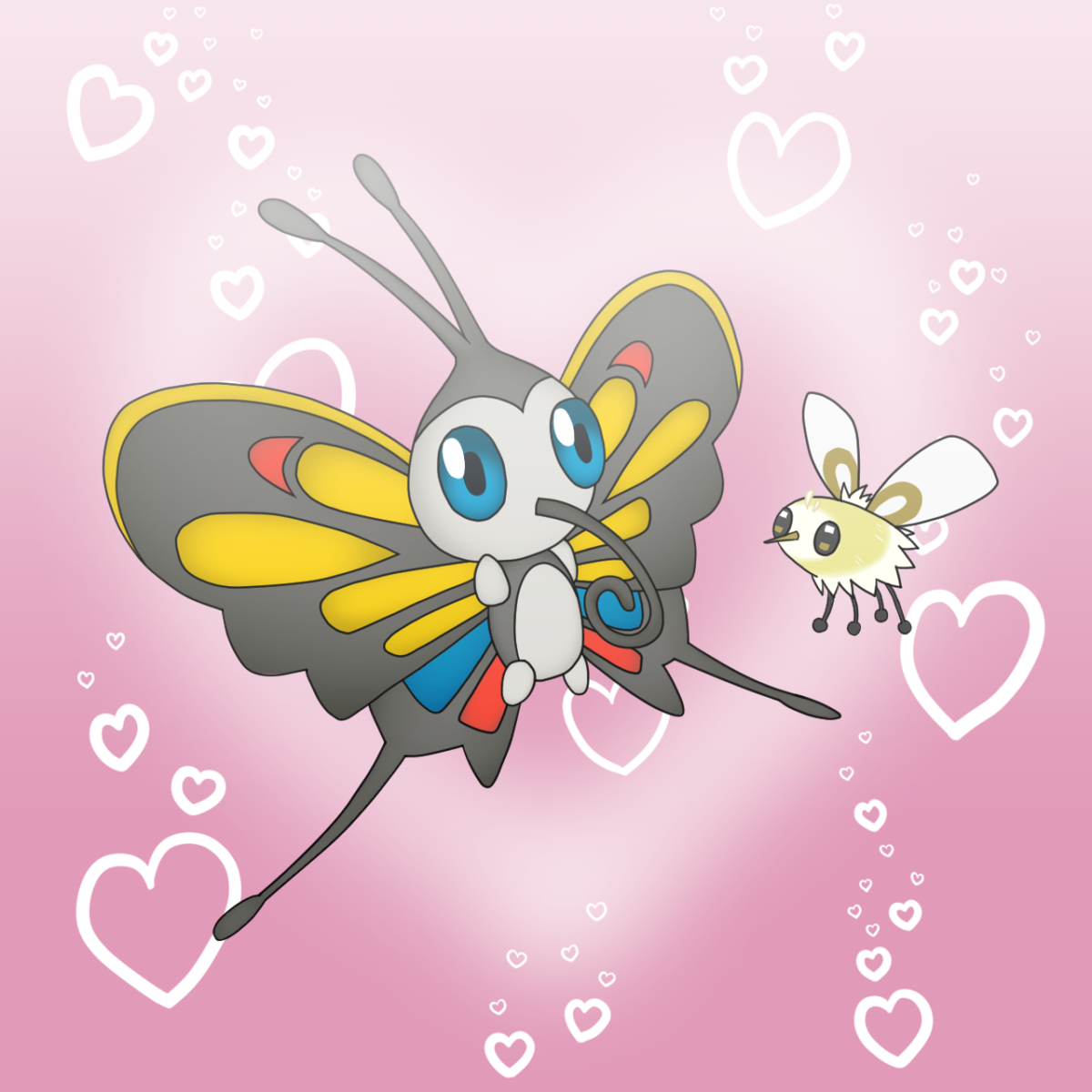 Beautifly and Cutiefly by CyaniDairySentinel on DeviantArt