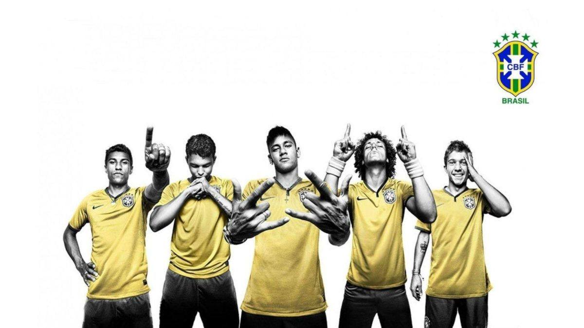 CBF, Brazil Soccer Players widescreen wallpaper | Wide-