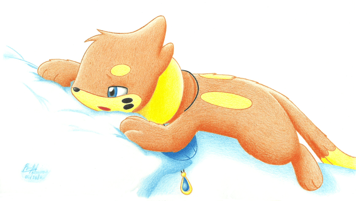 Tired and Sleepy Buizel by BuizelCream on DeviantArt