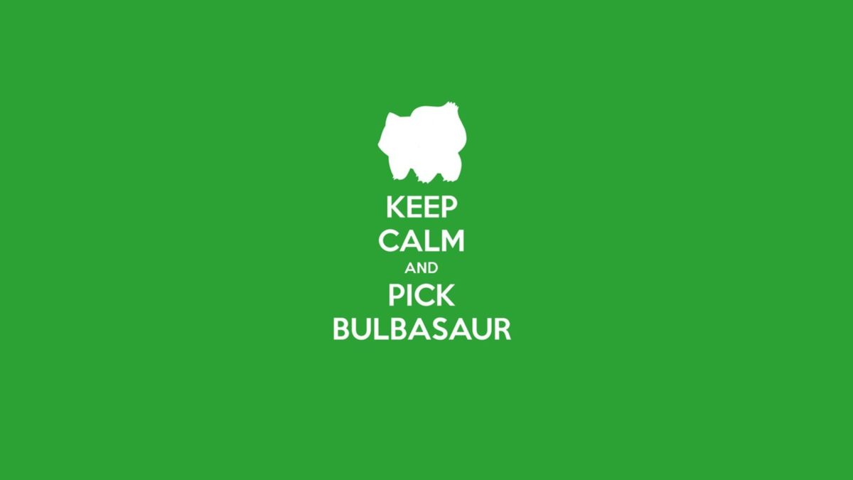 Pokemon video games bulbasaur keep calm and wallpaper …
