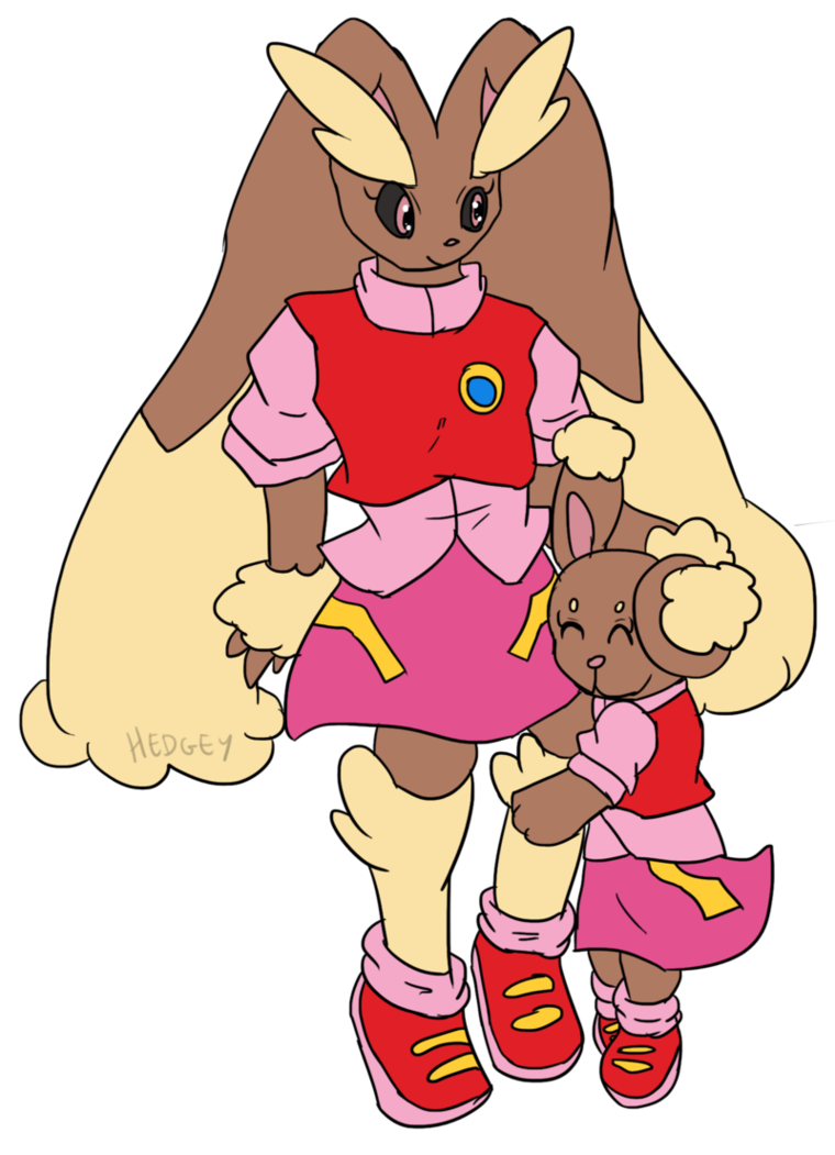 Comm: Lopunny and Buneary by Hedgey on DeviantArt