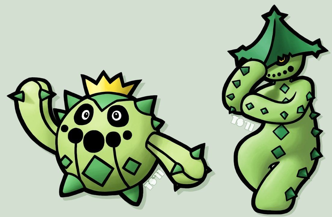 Cacnea and Cacturne by TheSerotonin on DeviantArt