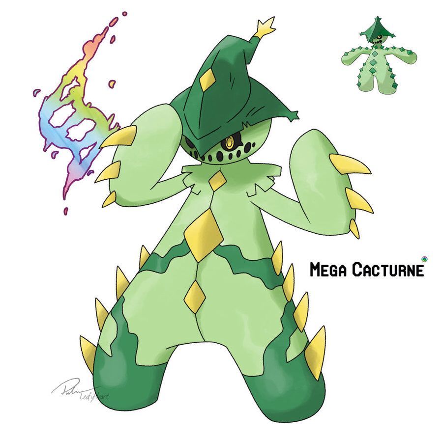 Fan made mega cacturne | Pokemon | Pinterest | Pokémon and Mega …