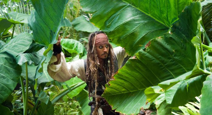 Captain Jack Sparrow from Pirates of the Caribbean Desktop Wallpaper