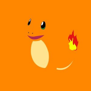 download pokemon minimalistic yellow fire orange charmander 1920×1080 …