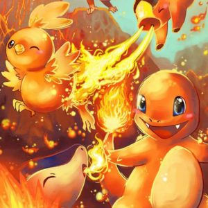 download Pokemon Go Charmander fire characters Iphone hd wallpaper | Wallpaper