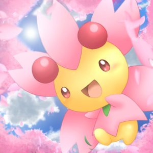 download Cherrim sunny day mode pokemon grass cute wallpaper sakura tree …