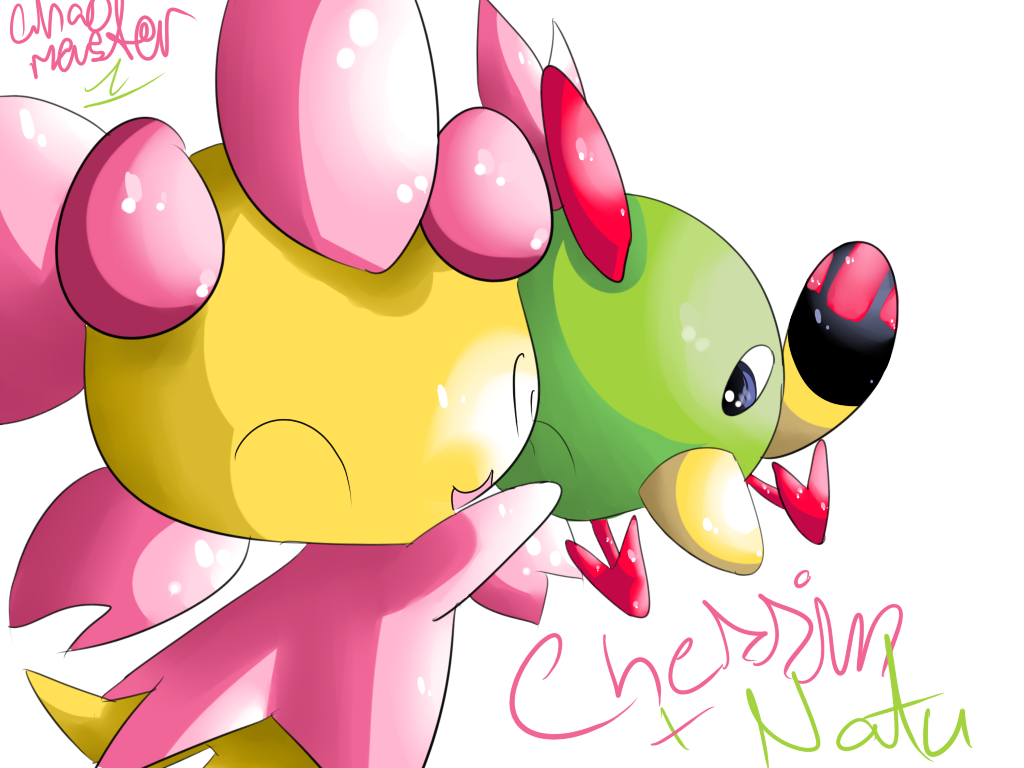 Cherrim and Natu by Chaomaster1 on DeviantArt