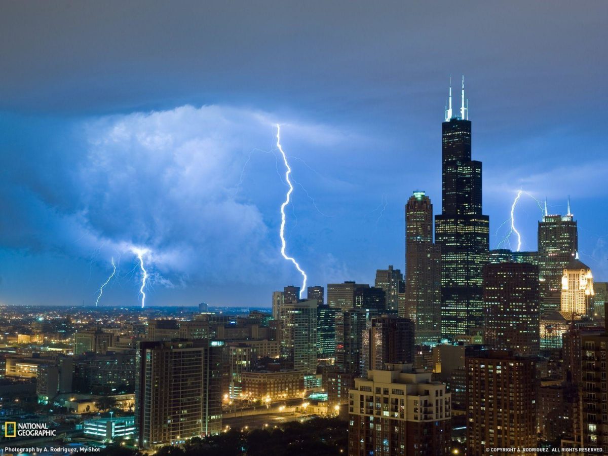 Lightning, Sears Tower Photo, Weather Wallpaper – National …