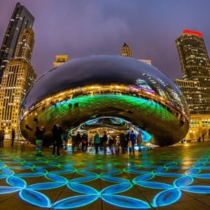download Images For > Chicago At Night Wallpaper