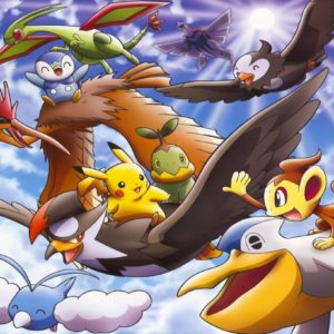 download Pikachu, Turtwig, Piplup, Chimchar,Starly (inicial pokémons) with …