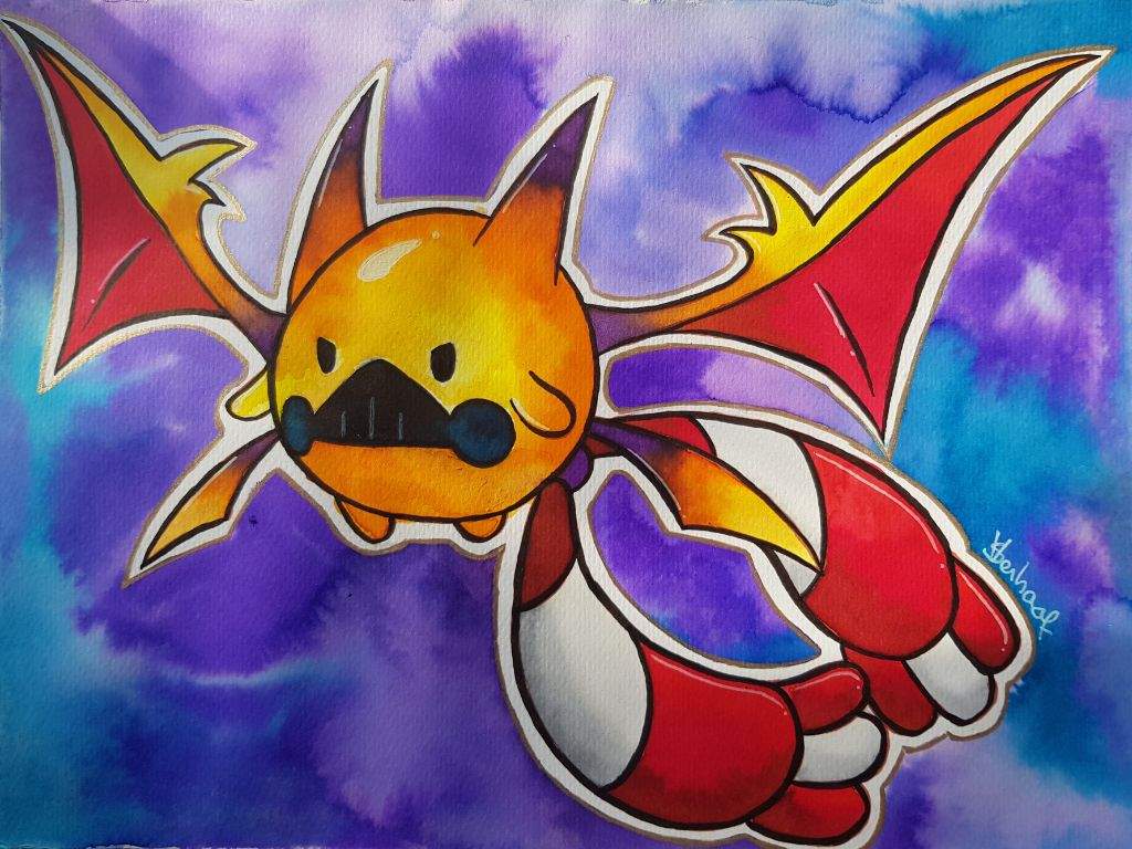 Traditional] Chingling x Crobat (My Art) | Pokémon Amino