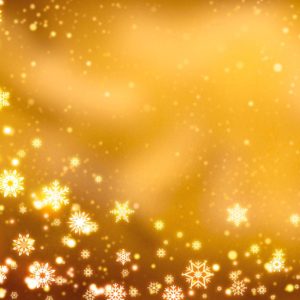 download Yellow Christmas Background with Snowflakes Wallpaper