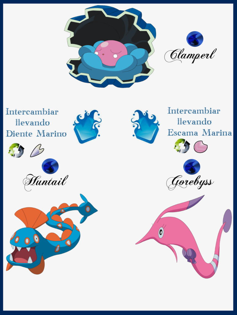 177 Clamperl Evoluciones by Maxconnery on DeviantArt
