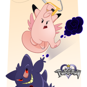 download Kingdom Hearts – Clefable and Gengar by PasteCat on DeviantArt