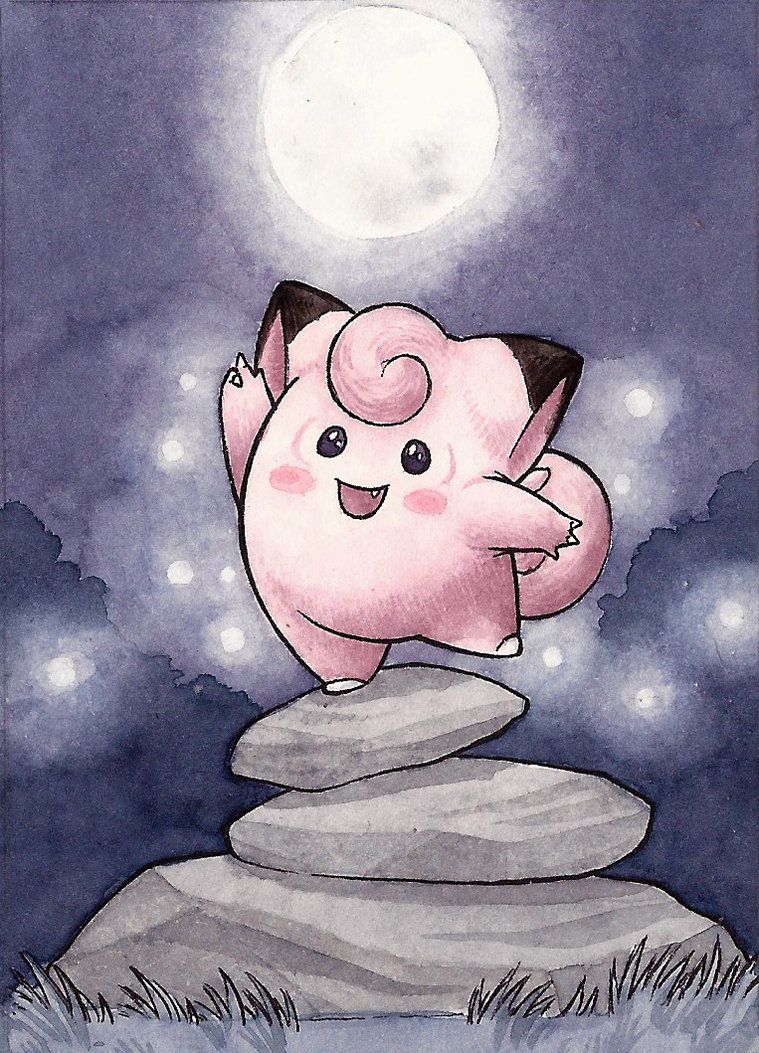 035 Clefairy (ACEO) by squizzlenut on DeviantArt