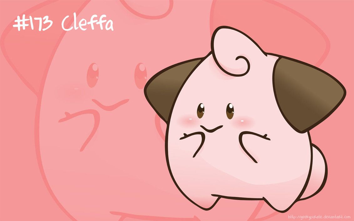 Cute Pokemon Cleffa shared by White Boy on We Heart It