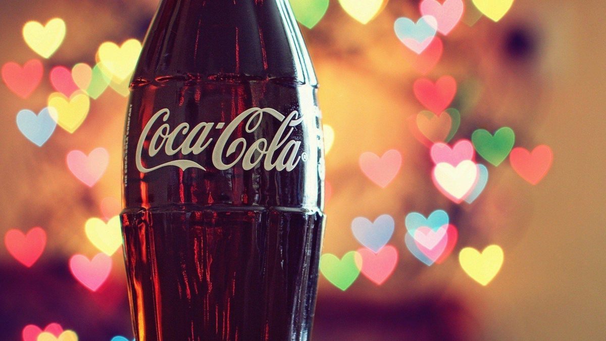 Love Coca-Cola Hearts Lights Photo HD Wallpaper Desktop …
