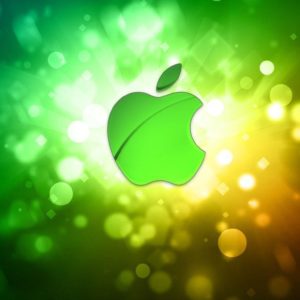 download Wallpapers For > Green Apple Logo Wallpaper