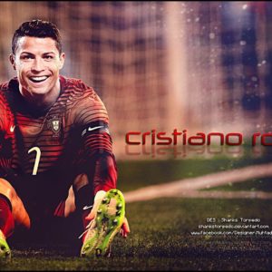 download Gold painting of Cristiano Ronaldo HD desktop wallpaper …