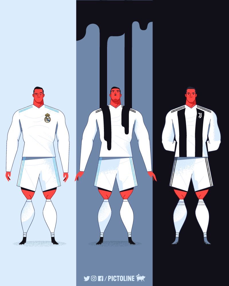 Ronaldo cartoon Juventus