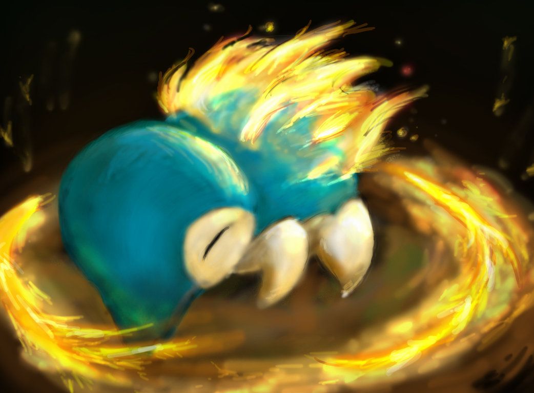 Cyndaquil used Fire Spin by sleepymiguel on DeviantArt