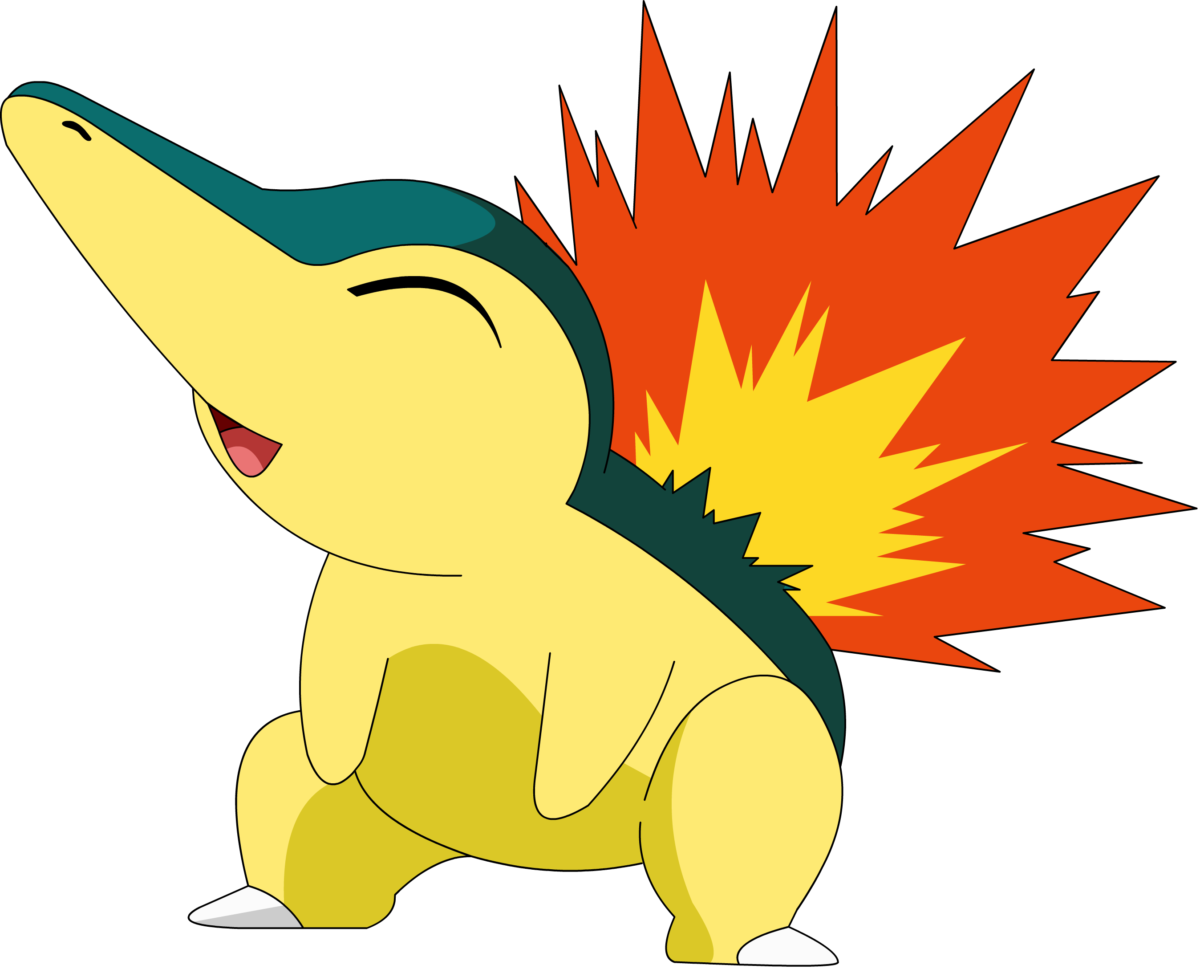 Pokemon of the Day. Cyndaquil- It is timid, and always curls …