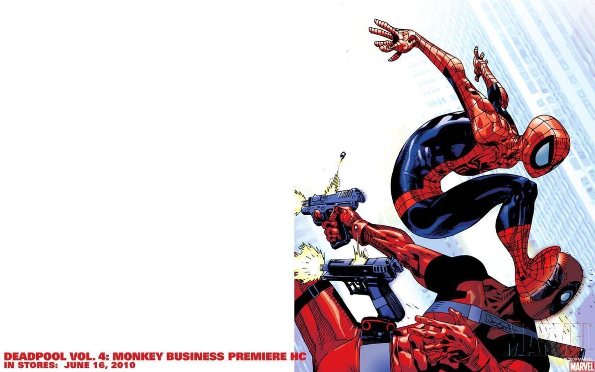 Wallpapers For > Deadpool Spiderman Wallpaper