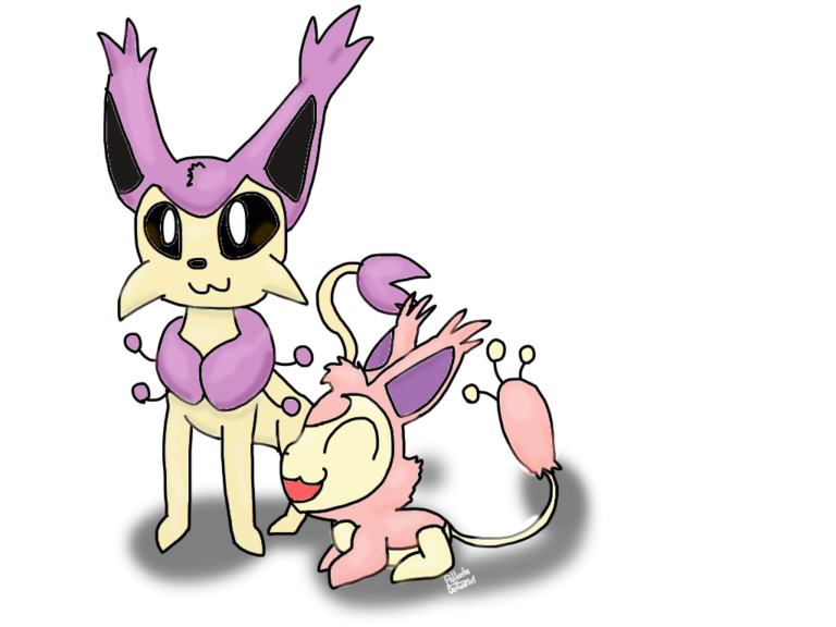 Delcatty and Skitty by Palkachu on DeviantArt