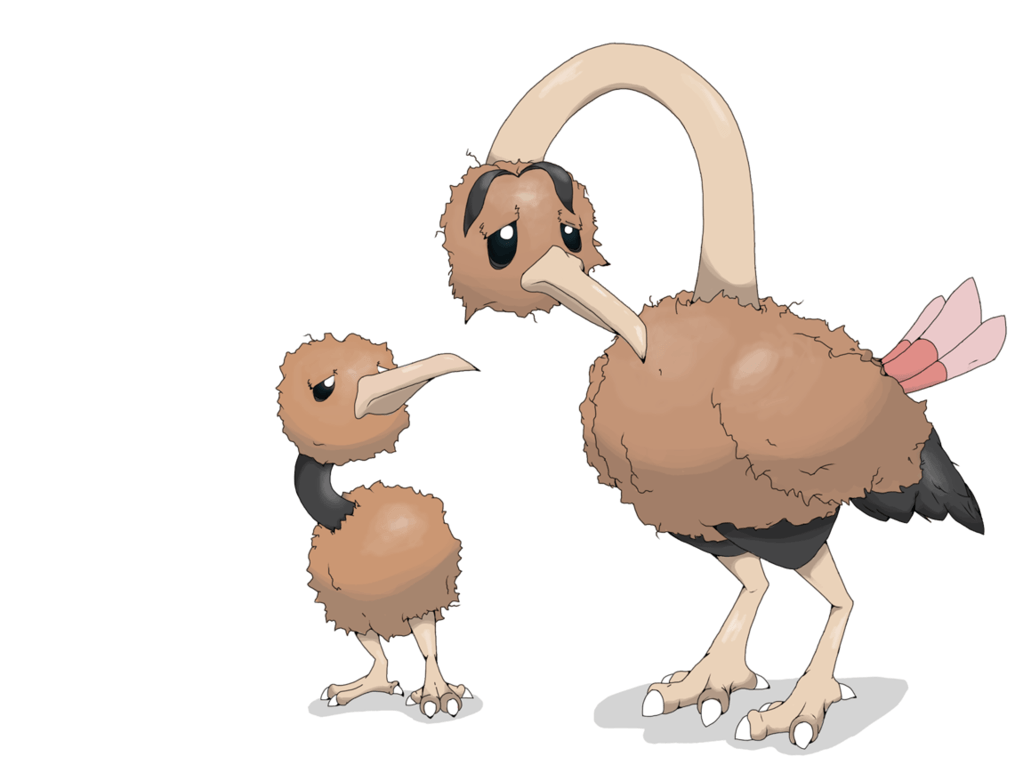 Lonely Doduo and Dodrio by defno on DeviantArt