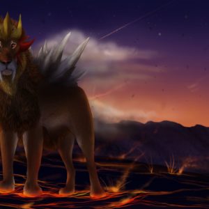 download Entei is large and pointing by Chickenbusiness on DeviantArt