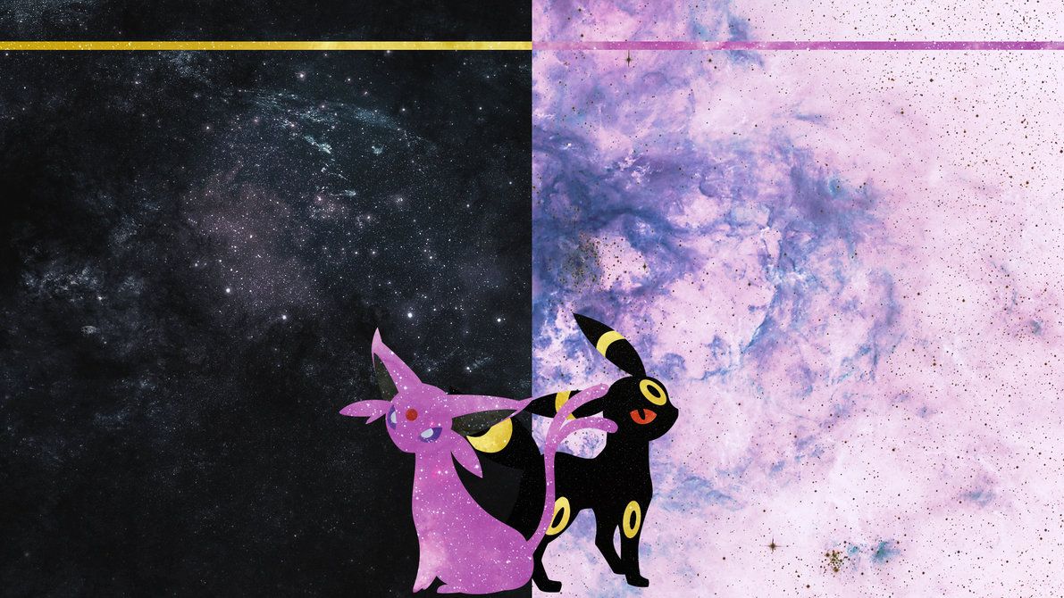 Espeon and Umbreon Desktop by DrBoxHead on DeviantArt