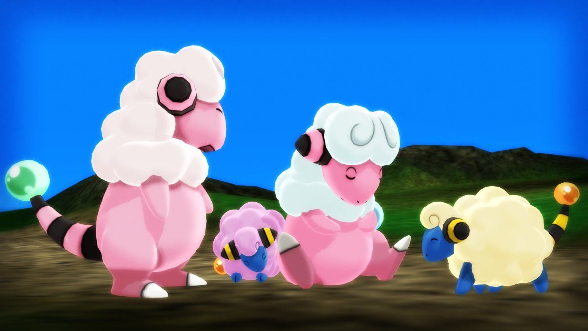 MMD PK Mareep and Flaaffy DL by 2234083174 on DeviantArt