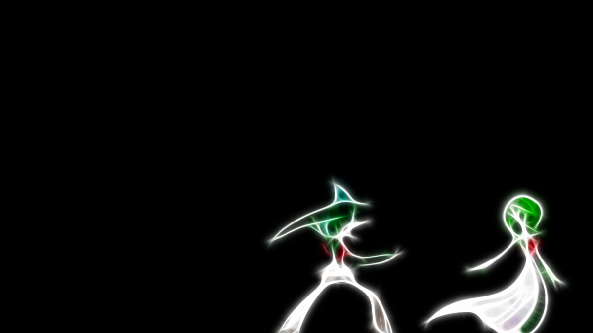 ScreenHeaven: Gallade Gardevoir Pokemon black background desktop and …