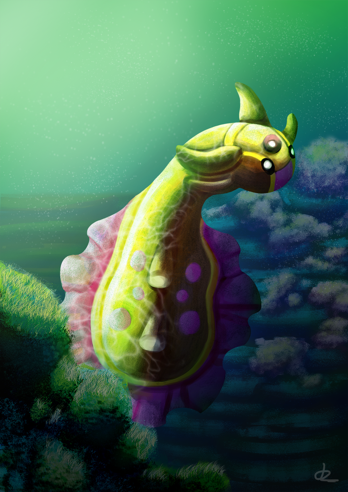 Creature Under the Sea by LadyTomatoes.deviantart.com on @DeviantArt …