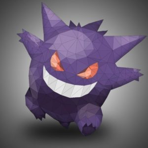 download Gengar, Pokémon, Low poly HD Wallpapers / Desktop and Mobile …