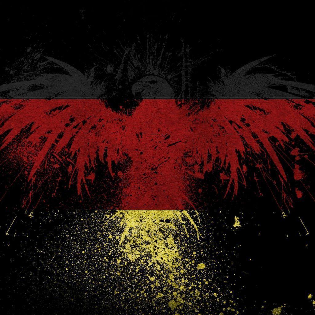 German Eagle Flag iPad 1 & 2 Wallpaper