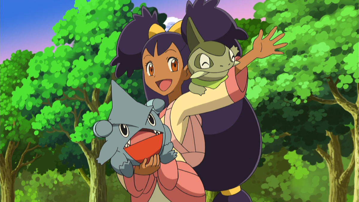 Image – Iris and Gible.png | Pokémon Wiki | FANDOM powered by Wikia