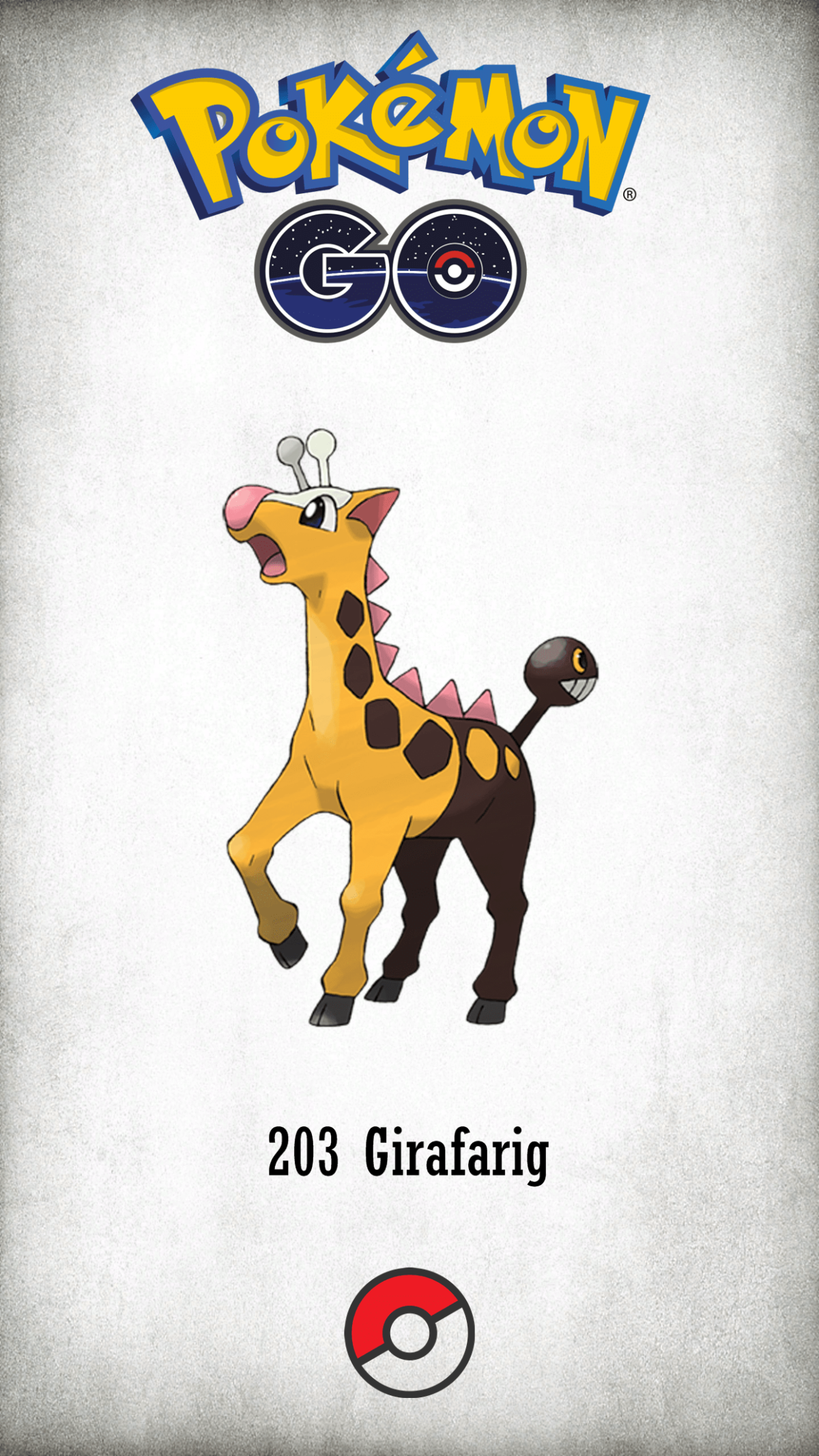 203 Character Girafarig | Wallpaper